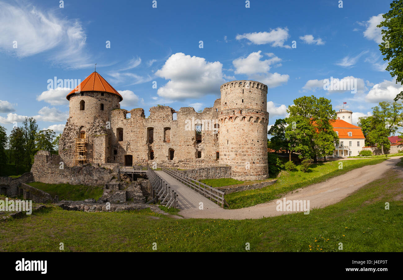 Ruines du vieux château à Riga, en Lettonie, en Europe Banque D'Images