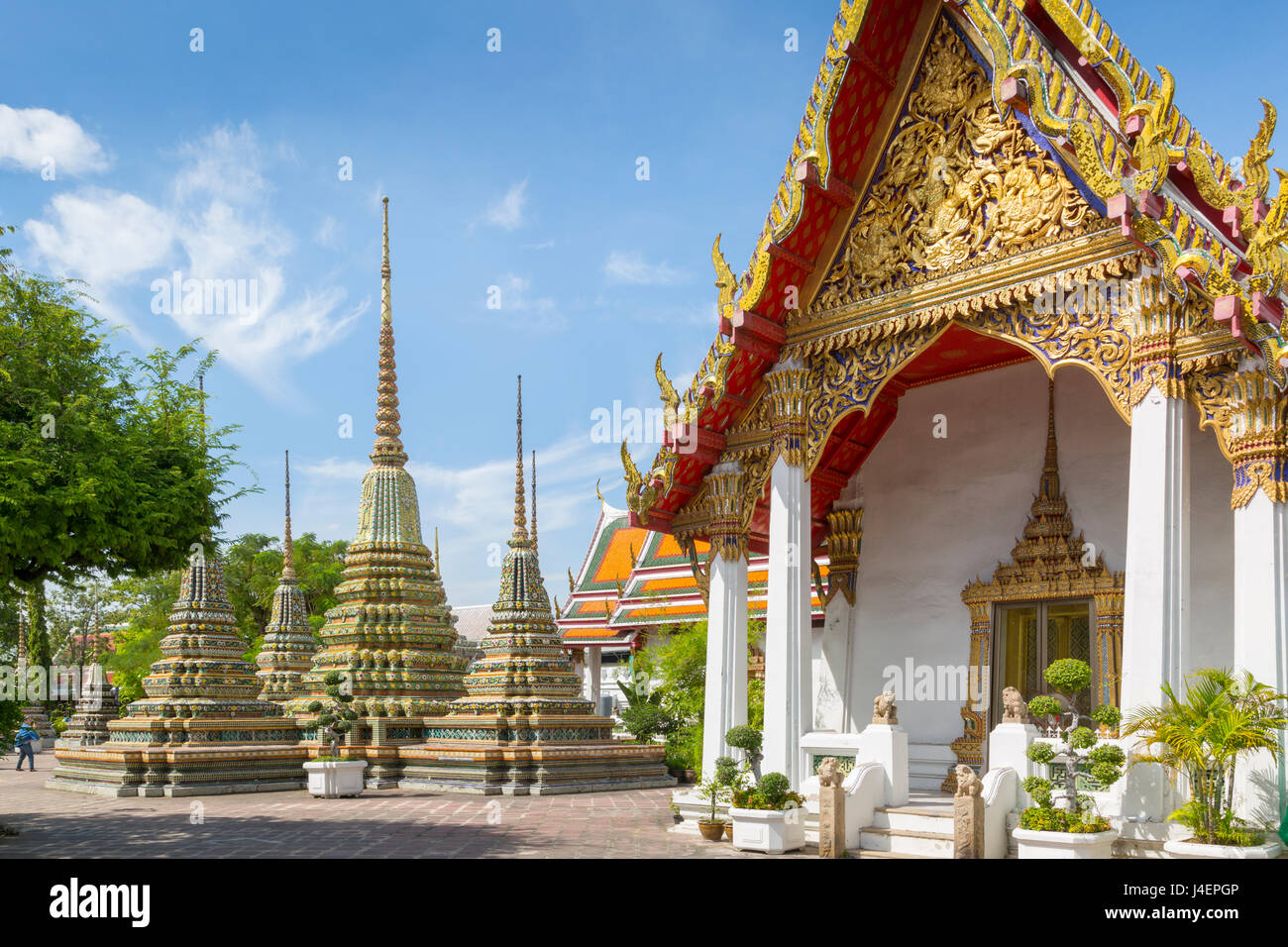 Wat Pho (Wat Po), Bangkok, Thaïlande, Asie du Sud-Est, Asie Banque D'Images