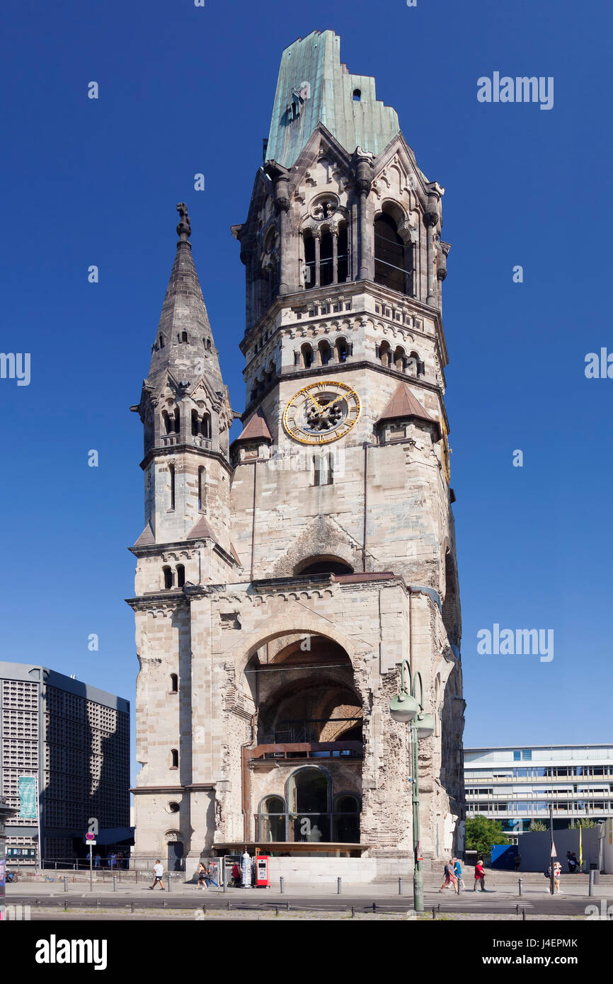 L''Église du Souvenir Empereur Guillaume à Kurfürstendamm, Berlin, Germany, Europe Banque D'Images