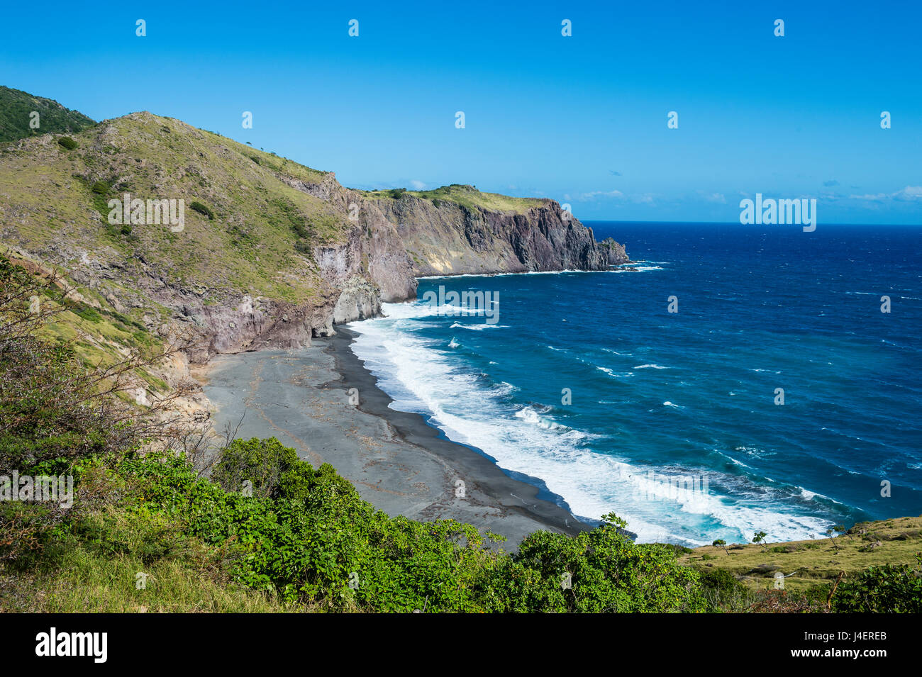 Côte de Montserrat, territoire britannique d'outre-mer, Antilles, Caraïbes, Amérique Centrale Banque D'Images