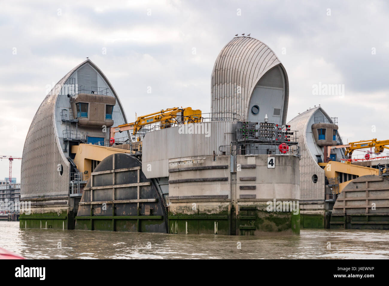 Défense contre les inondations du Thames Barrier Banque D'Images