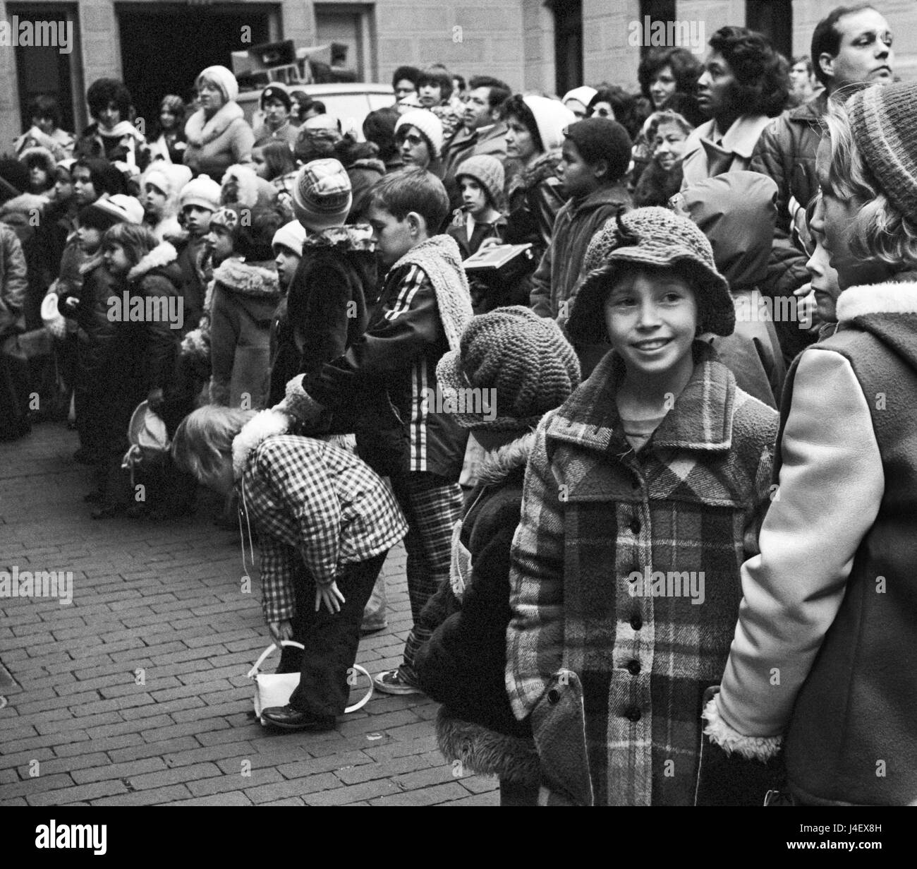 Les concerts de Noël dans la cour de l'Hôtel de Ville, Philadelphie, Pennsylvanie, USA. 1976 Banque D'Images