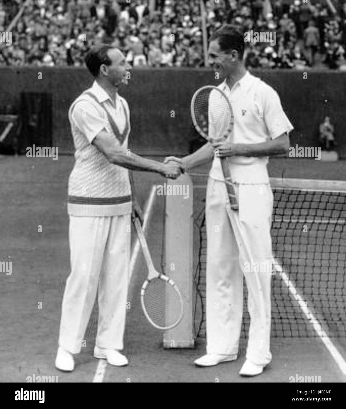 Jean Borotra Ellsworth Vines 1932 Banque D'Images