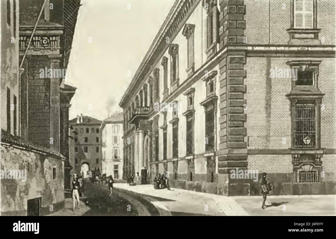 Palazzo di Brera de Milan 01 Banque D'Images