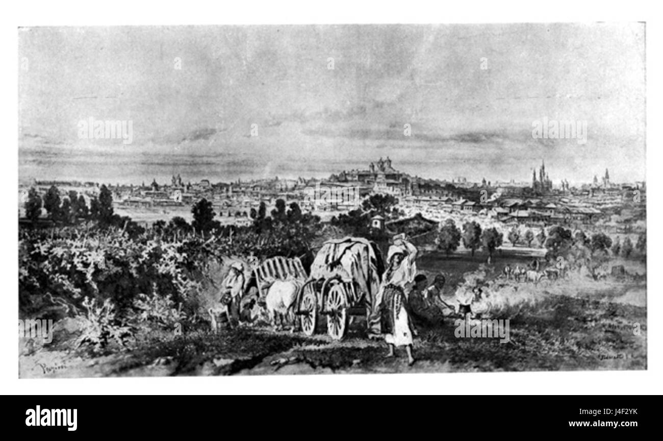 Le tableau de Filaret Preziosi de 1868 représente une scène de la guerre russo-turque, capturant l'essence dramatique du conflit. Le style méticuleux de l'artiste met en valeur la précision historique, offrant un aperçu de la tension de cette époque. L'œuvre est remarquable pour sa représentation détaillée de la vie militaire et le récit visuel entourant l'impact de la guerre. Banque D'Images