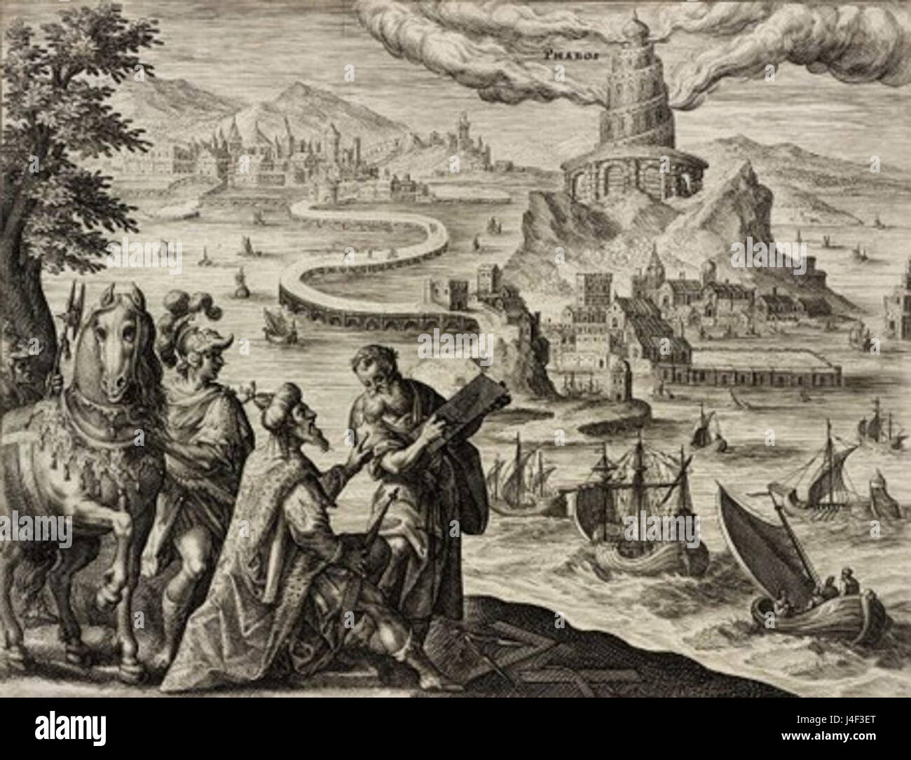 Magdalena van de Pasee Phare d'Alexandrie 1614 Banque D'Images