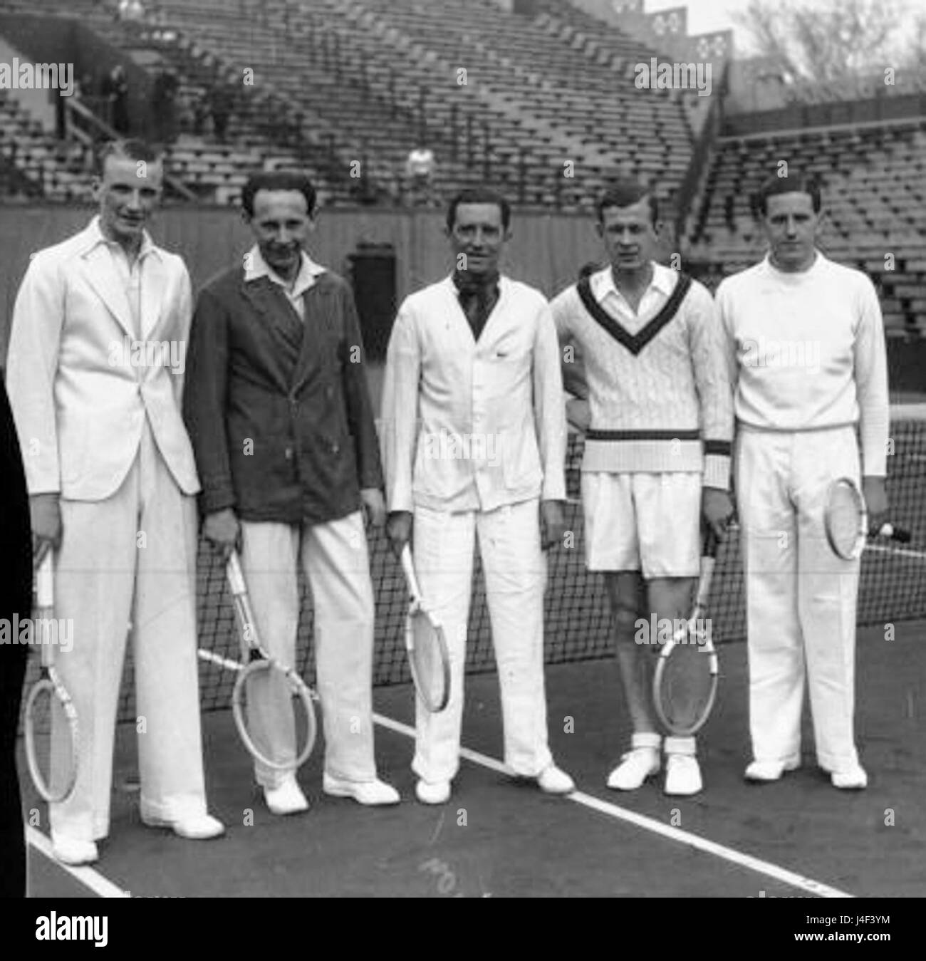 L'équipe française de Coupe Davis 1936 Banque D'Images