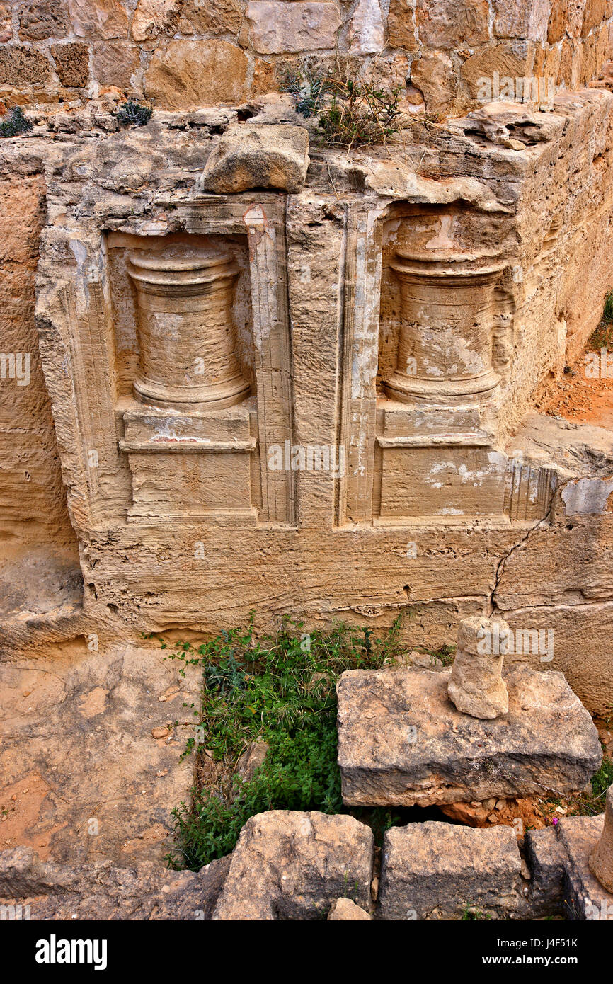 Tombes des Rois (Site du patrimoine mondial de l'UNESCO), Paphos, Chypre. La ville de Paphos est une des 2 Capitales européennes de la culture pour 2017 Banque D'Images