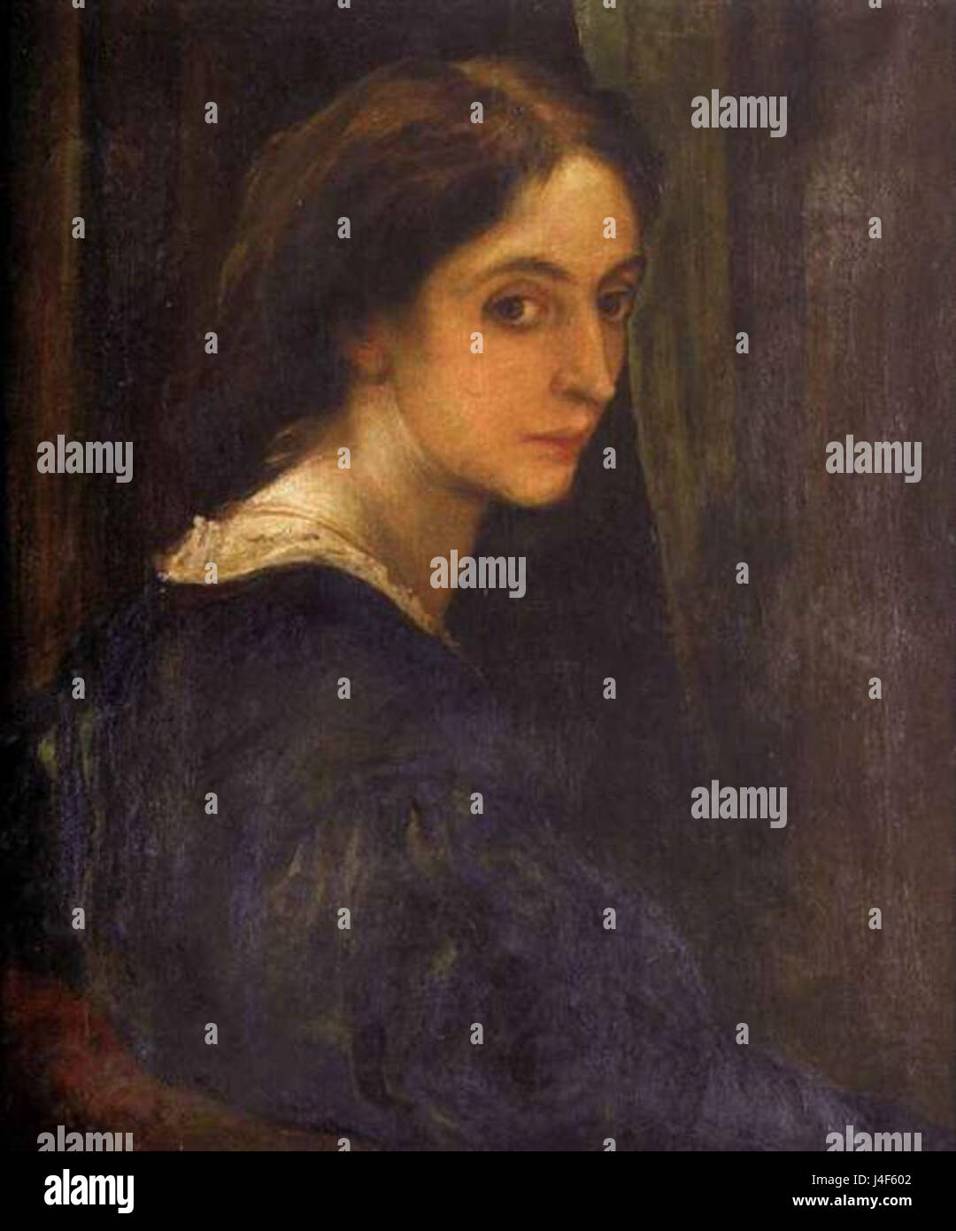 Portrait d'Aglaia Coronio George Frederic Watts Banque D'Images