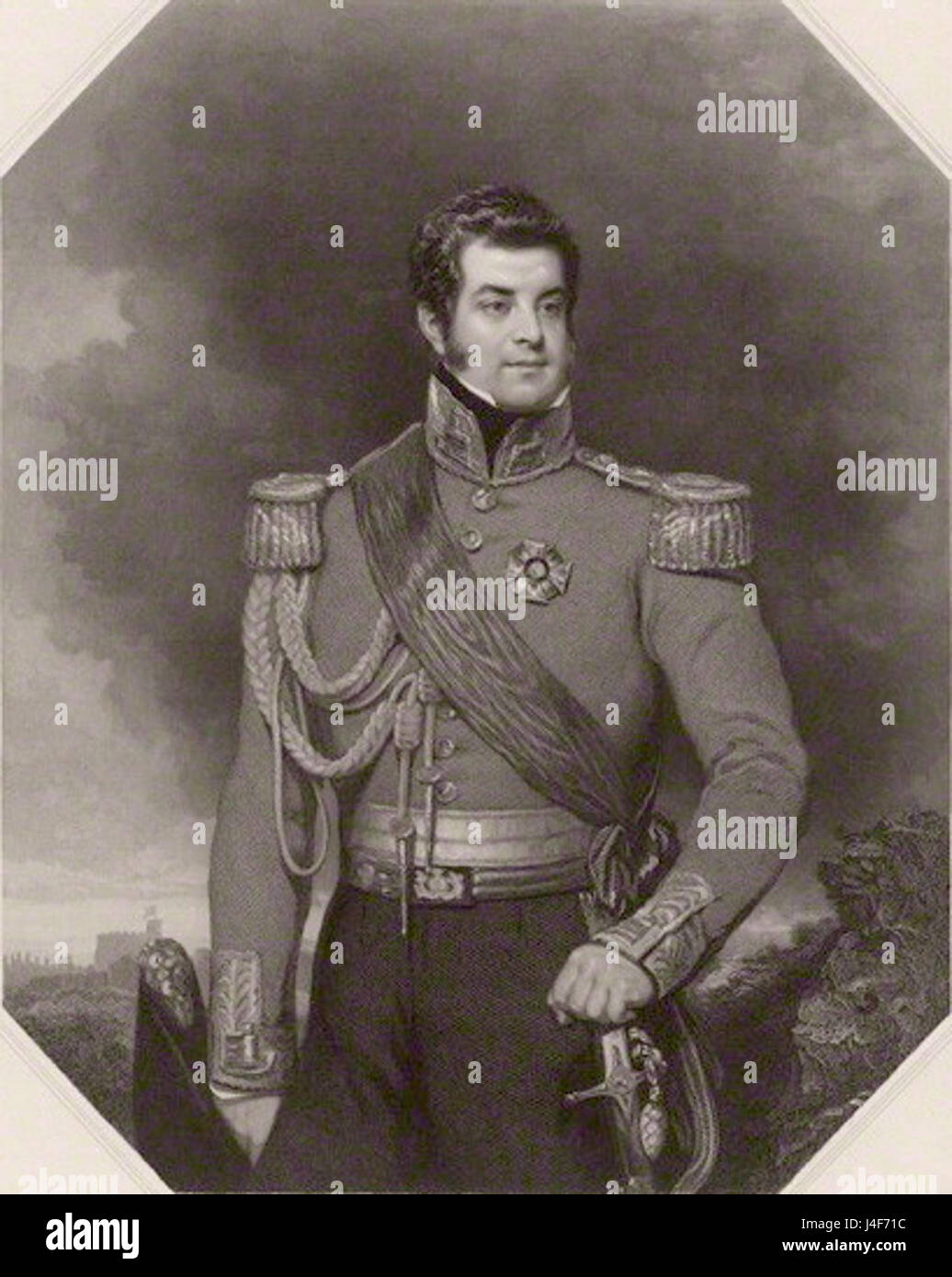 George FitzClarence 1. Comte de Munster Banque D'Images