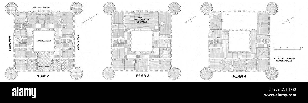 Skokloster planer 2, 3, 4 Banque D'Images