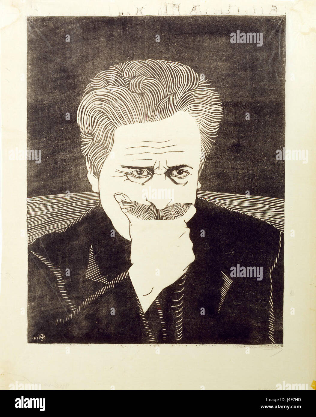 Samuel Jessurun de Mesquita self portrait datant de 1917 Banque D'Images