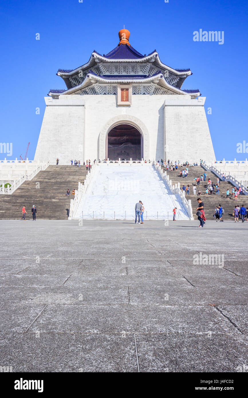 Chiang Kai Shek Memorial Hall, Taiwan. Un célèbre monument, monument et une attraction touristique Banque D'Images