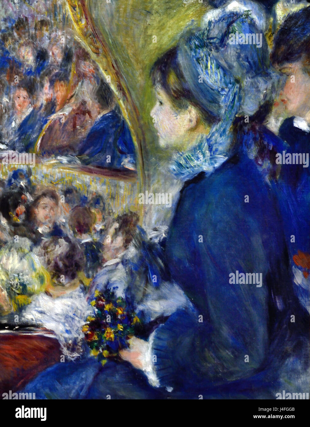 Au Théâtre (la première sortie) 1876 Pierre Auguste Renoir 1841-1919 impressionniste français France Banque D'Images