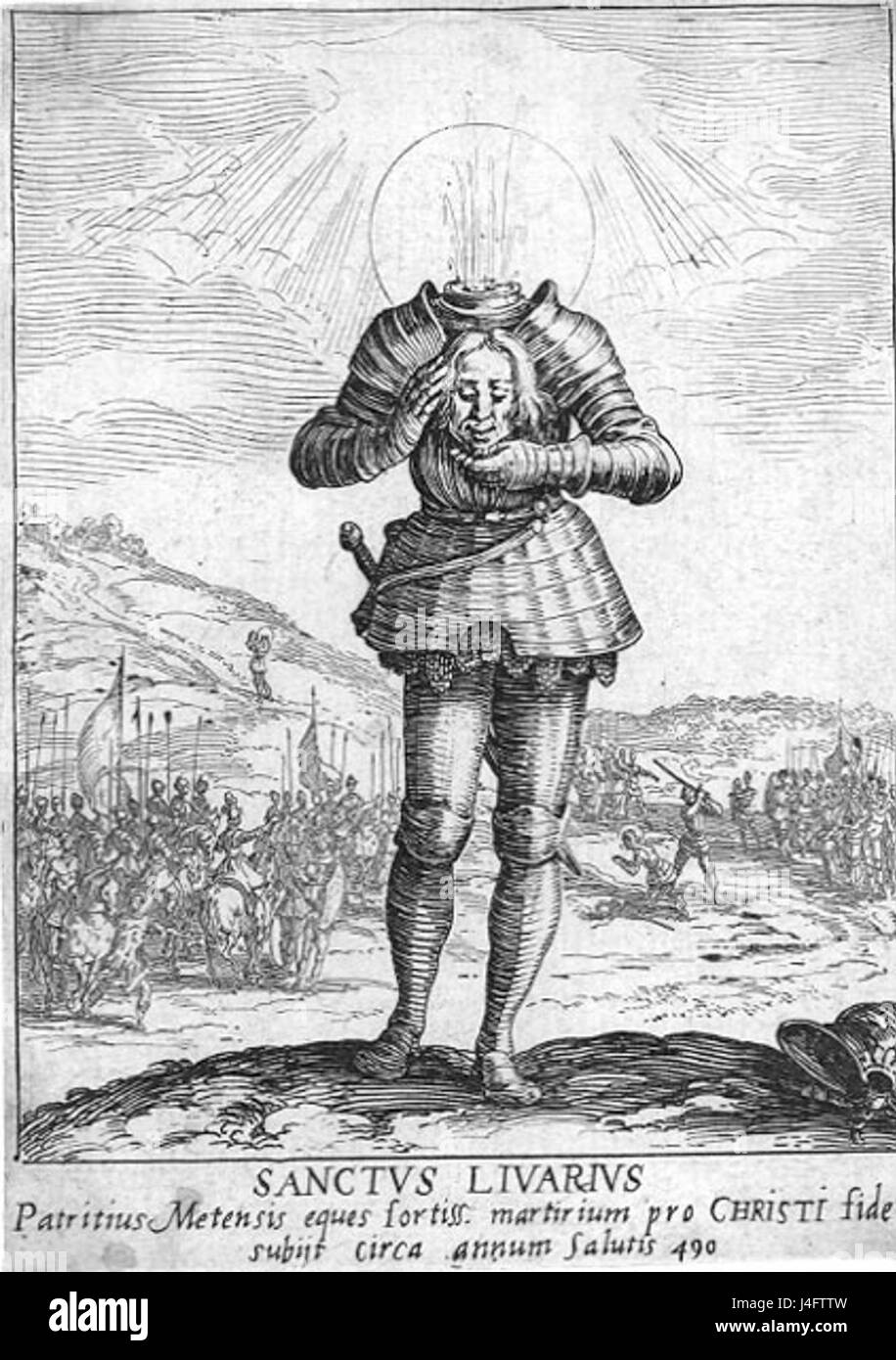 Saint Livier par Jacques Callot Banque D'Images