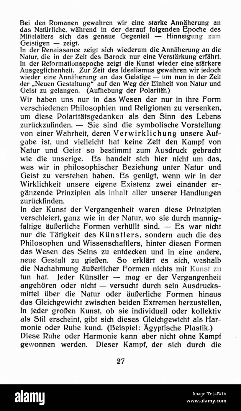 Cette publication de *Stijl*, volume 5, numéro 2, page 27, traite probablement de sujets liés à l'influent mouvement néerlandais de l'art et du design, de Stijl. Il reflète les principes clés de l'abstraction et de la forme géométrique du mouvement. Banque D'Images