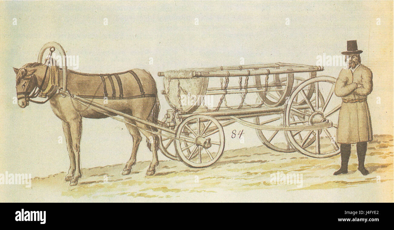 Chariot de transport russes par Brotze Banque D'Images