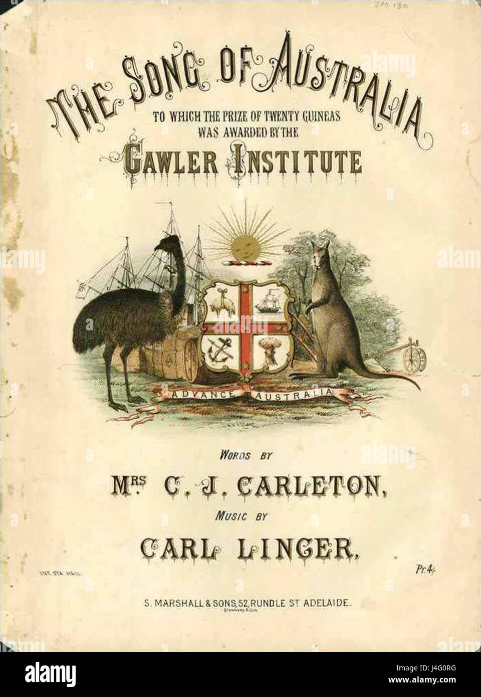 Chanson de l'Australie Banque D'Images