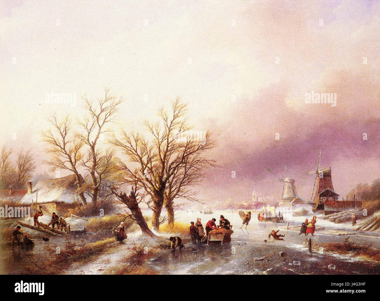 Un paysage d'hiver Jan Spohler Banque D'Images