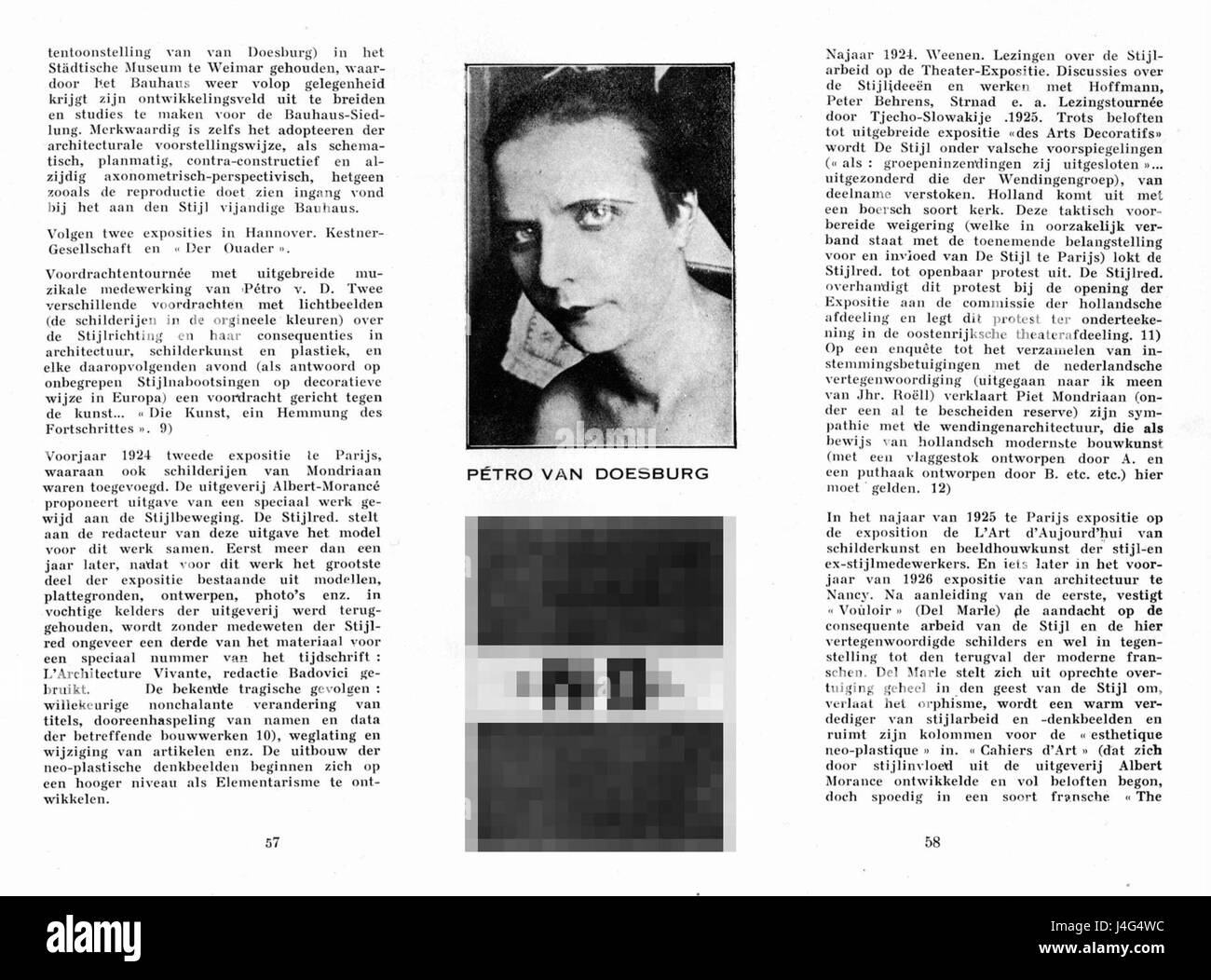 Stijl vol 07 NR 79 84 p 57 58 fait référence à des pages spécifiques d'un magazine néerlandais de design et d'art, 'Stijl', qui couvre les arts visuels, le design graphique et l'esthétique moderne. Cette édition comprend probablement des articles, des illustrations ou des interviews sur l'art contemporain et les tendances du design. Banque D'Images