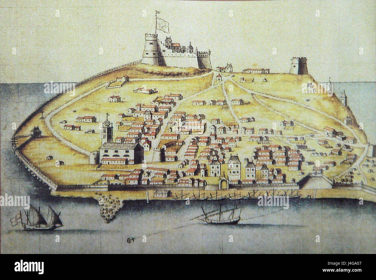 Tarbarka, un lieu mentionné dans les archives historiques, fait référence à un site de la région méditerranéenne connu pour son importance au XVIIe siècle. La zone a été impliquée dans des activités maritimes et a servi de point clé pour le commerce et les échanges culturels dans le bassin méditerranéen. Banque D'Images