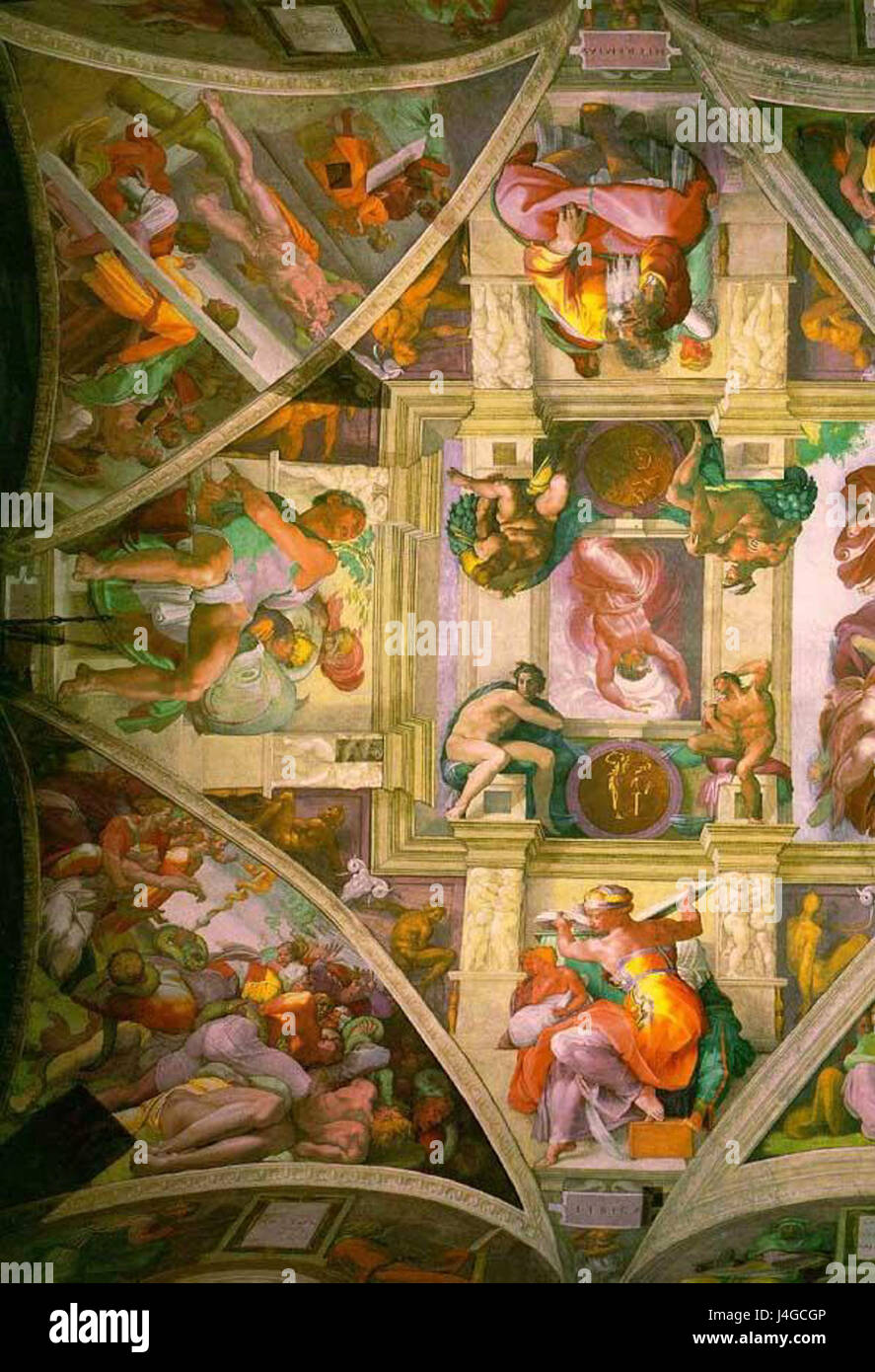 À gauche de la Chapelle Sixtine Banque D'Images