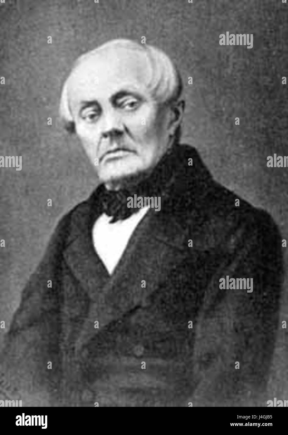 Une représentation ou une image de Stepan Chevyriov, peut-être un personnage historique, un artiste ou un autre individu notable de Russie ou d'Europe de l'est. Banque D'Images
