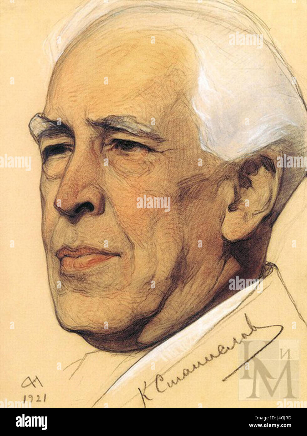 Stanislavski par N.A. Andreev Banque D'Images