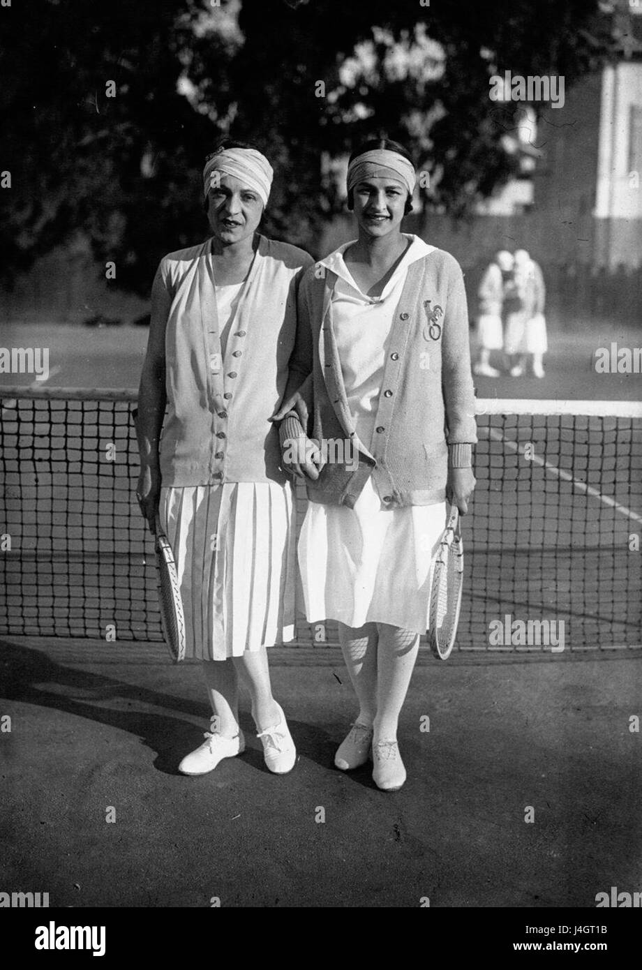 Suzanne Lenglen, Julie Vlasto, 1926 Banque D'Images