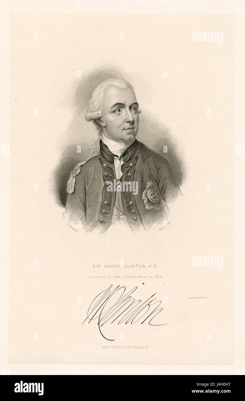 Sir Henry Clinton, K.B., commandant en chef des forces britanniques en N.D (NYPL Hadès 292316465995) Banque D'Images