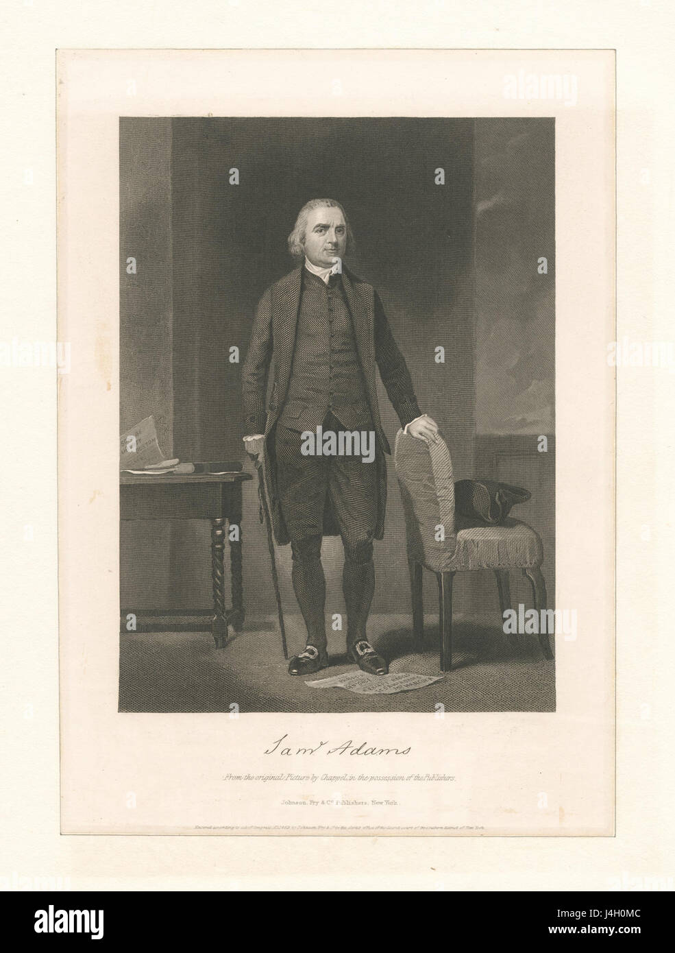 Saml. (Samuel) Adams (NYPL Hadès 268600 EM3037) Banque D'Images