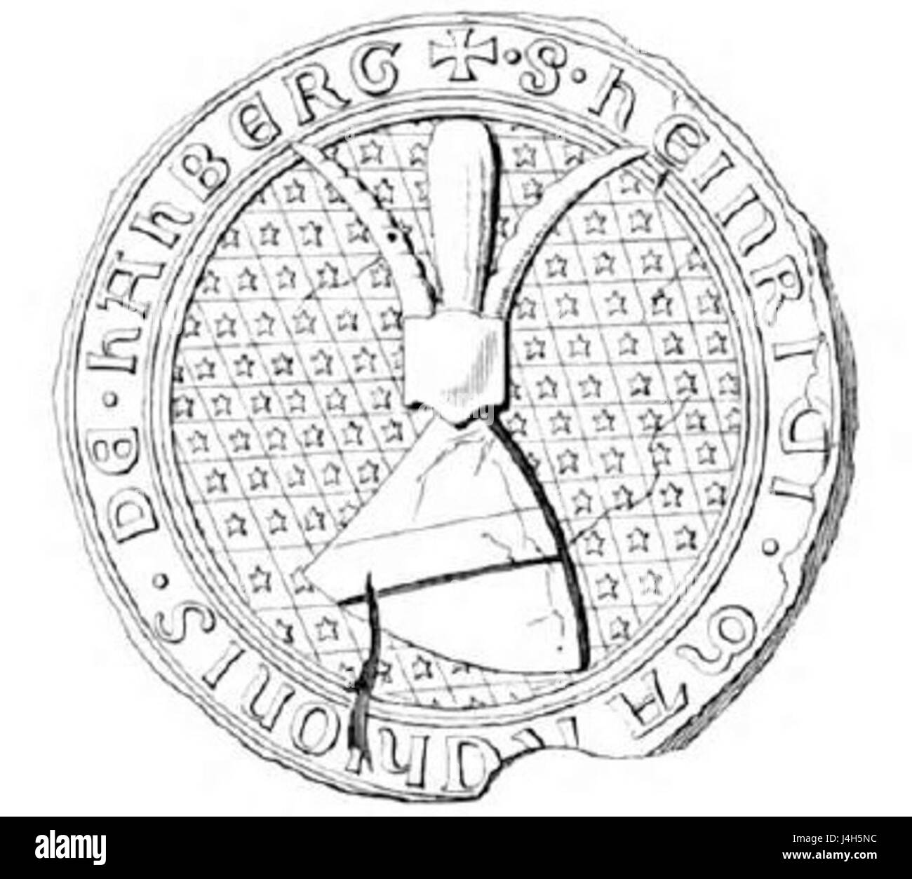 Siegel Heinrich IV v Hachberg Banque D'Images