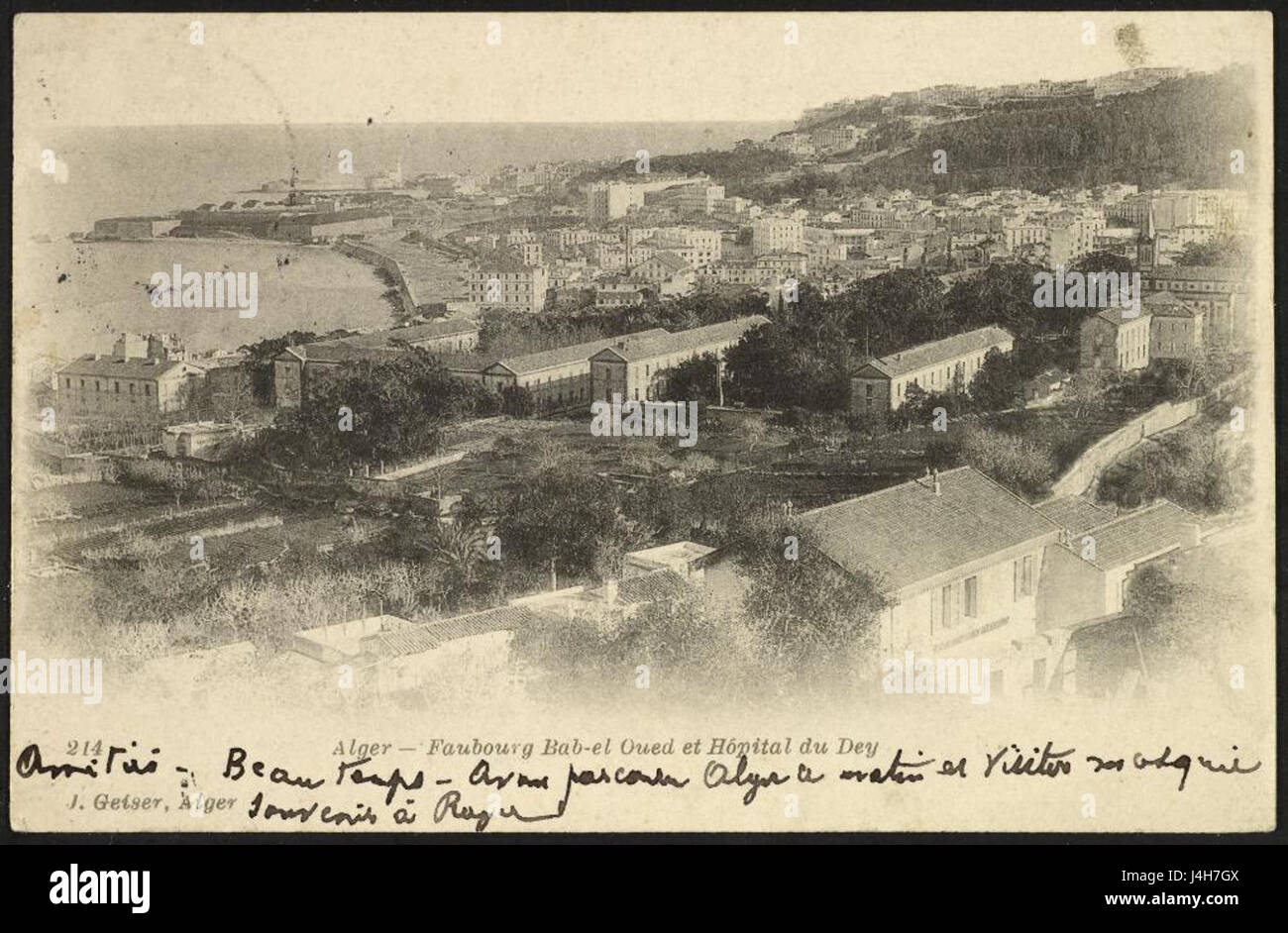 Quartier de Bab el Oued et l'hôpital du Dey (GRI) Banque D'Images