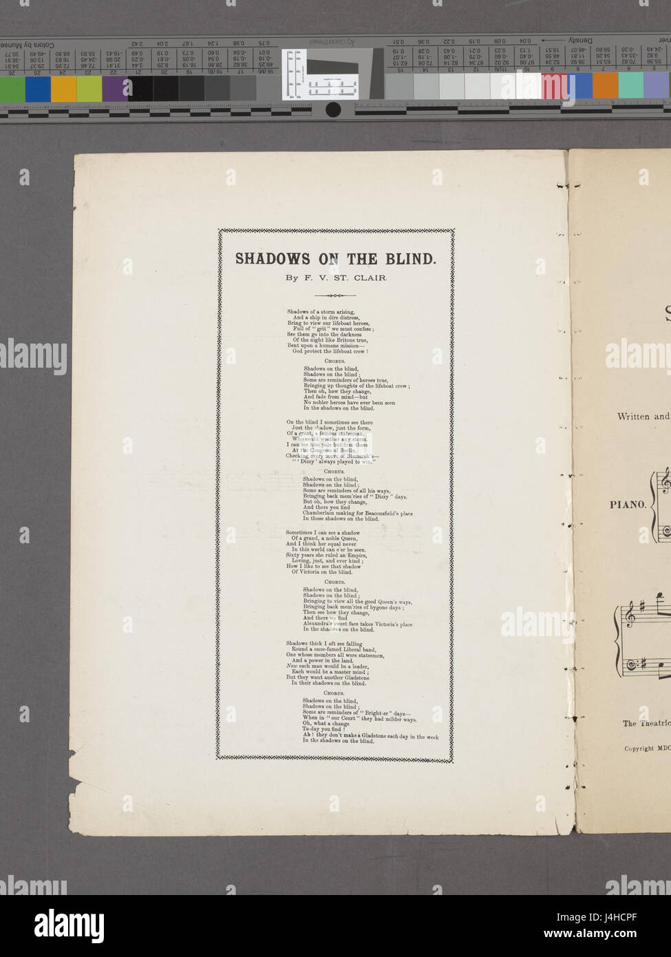 Shadows on the Blind est une œuvre d'art de la collection de la New York public Library. La pièce explore la lumière, l'ombre et leur interaction avec la vie quotidienne, en se concentrant sur les effets visuels de la lumière à travers un store. Banque D'Images