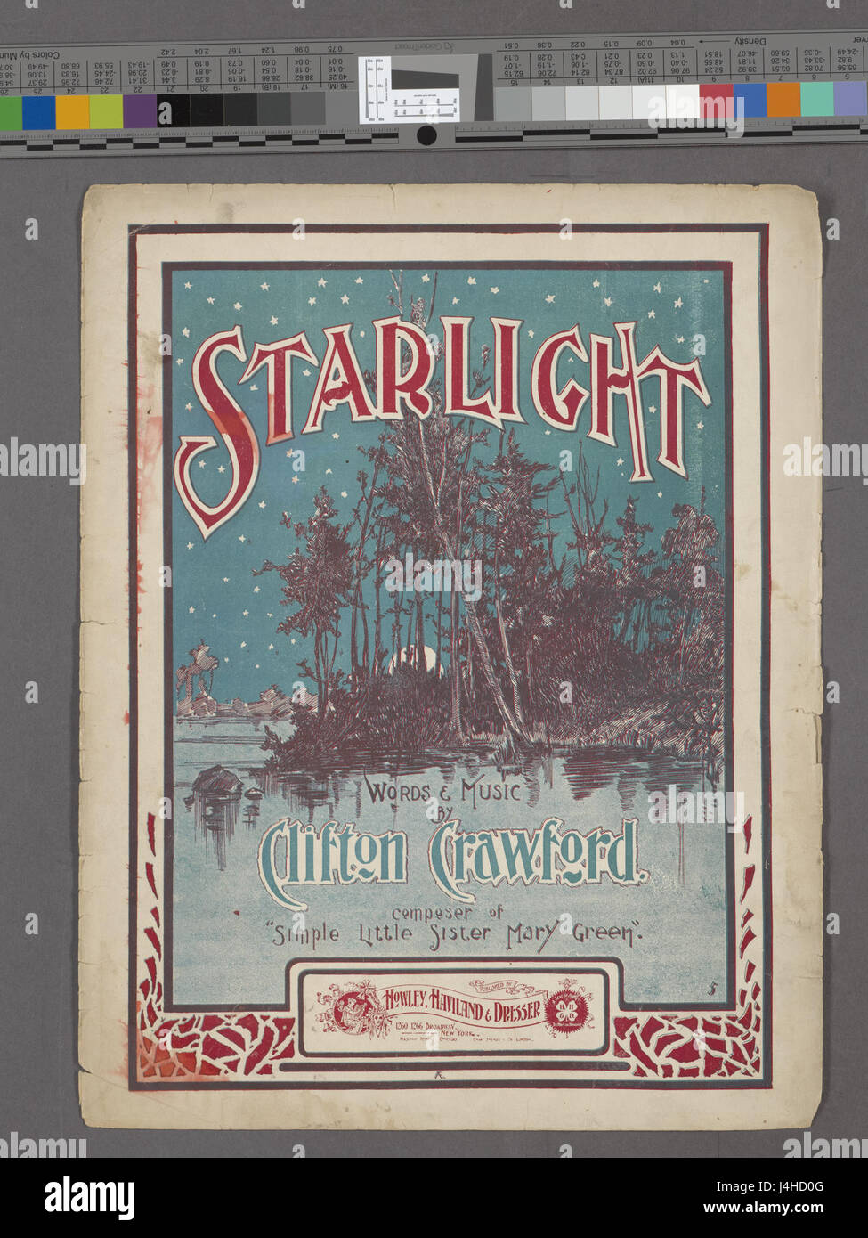 Starlight (Starlight's ma gal) est probablement une œuvre, une œuvre d'art ou une collection liée à Starlight, faisant éventuellement référence à des thèmes de sujets célestes ou astronomiques, avec des informations de catalogage NYPL. Banque D'Images