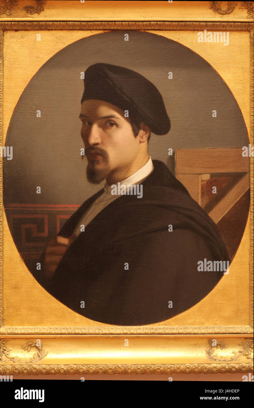 Cet autoportrait, réalisé par Michel Dumas, fait partie d'une collection exposée à Lyon. L’artiste capte une représentation personnelle, mettant en valeur son identité et son style artistique à travers ce travail visuel. Banque D'Images