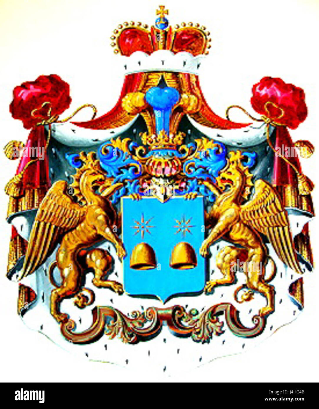 Armoiries de la famille Shervashidze Banque D'Images