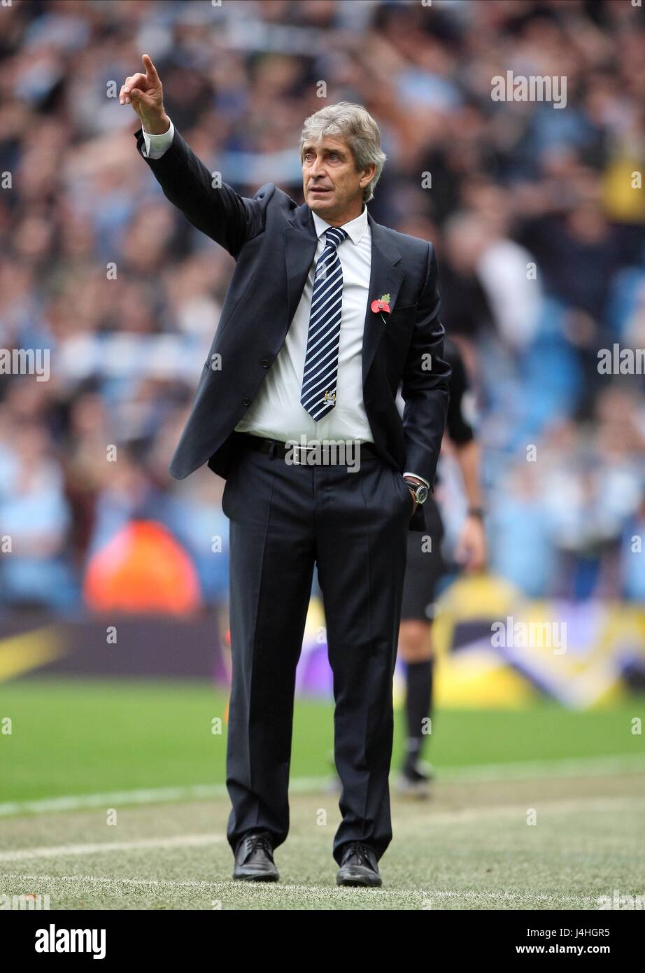 MANUEL PELLEGRINI MANCHESTER CITY V MANCHESTER U STADE ETIHAD MANCHESTER EN ANGLETERRE 02 Novembre 2014 Banque D'Images