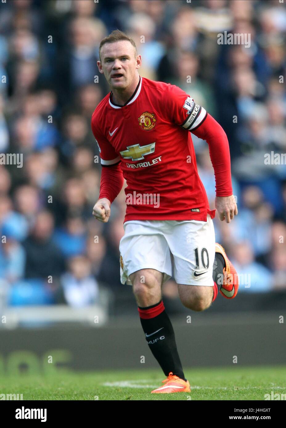 WAYNE ROONEY, MANCHESTER UNITED FC, MANCHESTER CITY V MANCHESTER UNITED Barclays Premier League, 2014 Banque D'Images