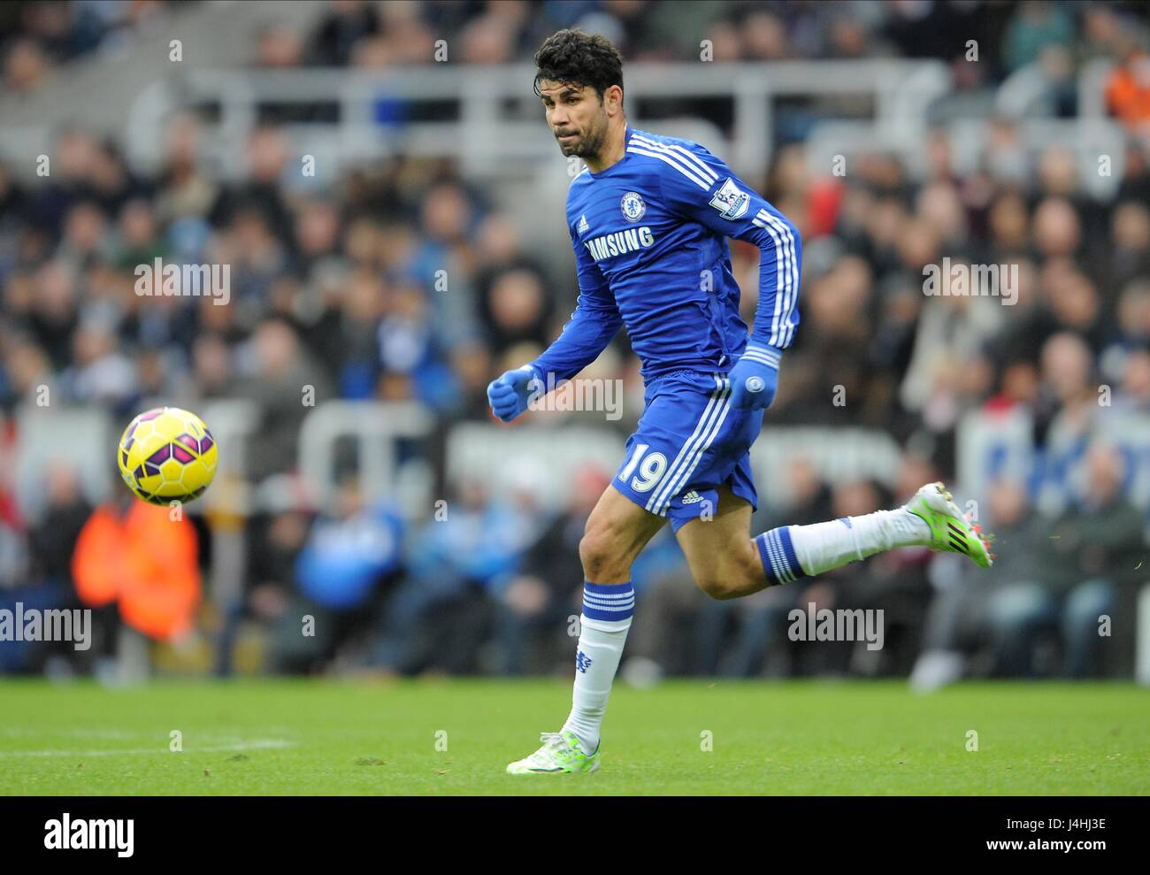 DIEGO COSTA CHELSEA FC ST JAMES PARK NEWCASTLE Angleterre 06 Décembre 2014 Banque D'Images