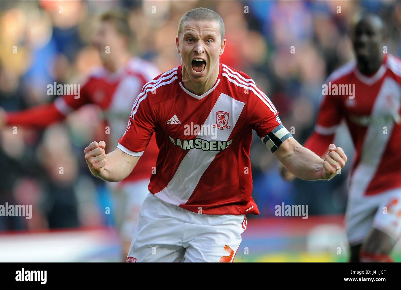 GRANT LEADBITTER MIDDLESBROUGH FC MIDDLESBROUGH FC STADE RIVERSIDE MIDDLESBROUGH Angleterre 13 Décembre 2014 Banque D'Images