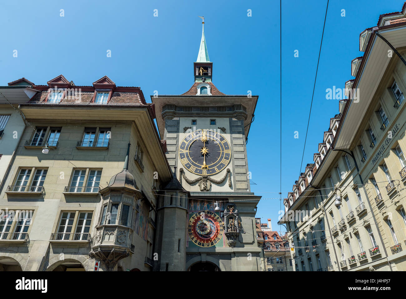 L'horloge à Berne, Suisse. L'horloge est le tour de l'horloge médiévale de la vieille ville de Berne. Banque D'Images