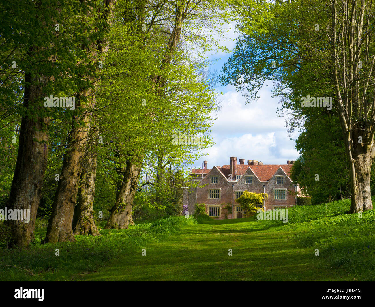 Chawton House est un élève de ll* manoir élisabéthain énumérées dans le village de Chawton dans le Hampshire. Elle était autrefois la maison de Jane Austen, frère Banque D'Images