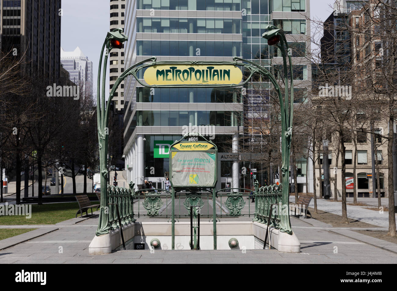 La Station de Métro Square-Victoria, Montréal, Québec, Canada Banque D'Images