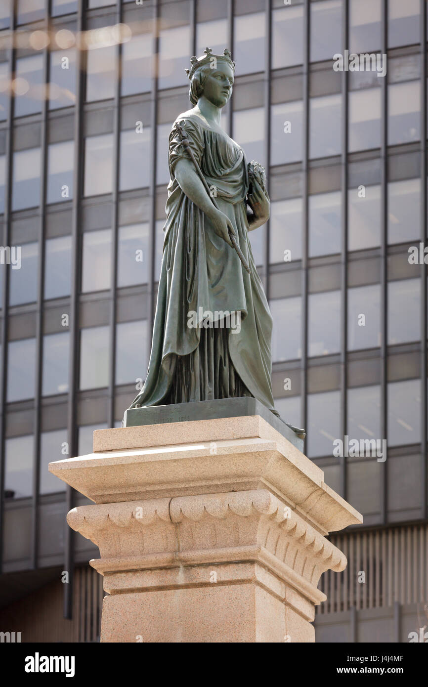 Monument de la reine Victoria, Square-Victoria, Montréal, Québec, Canada Banque D'Images