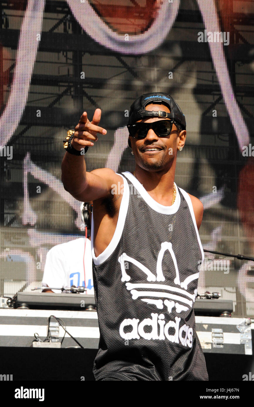 Big Sean fonctionne à la radio KIIS FM Wango Tango 2012 au Home Depot Center le 12 mai 2012 à Los Angeles, Californie. Banque D'Images