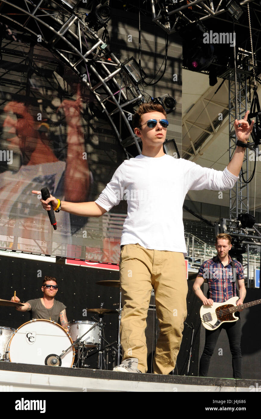 Nathan Sykes du voulait se produit à la radio KIIS FM Wango Tango 2012 au Home Depot Center le 12 mai 2012 à Los Angeles, Californie. Banque D'Images