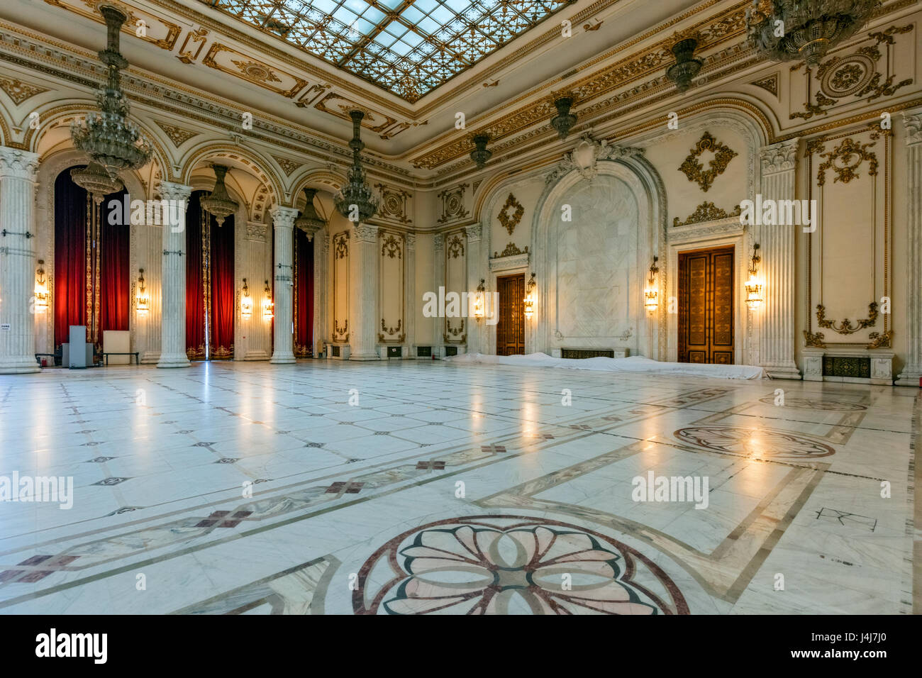 Stock Photo - Intérieur du Palais du Parlement à Bucarest, la capitale de la Roumanie Banque D'Images