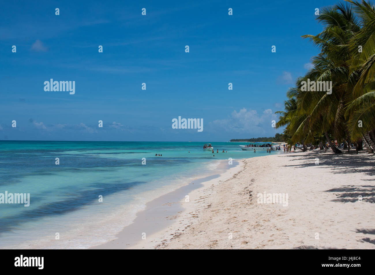 Plage de sable de l'île de Saona Banque D'Images