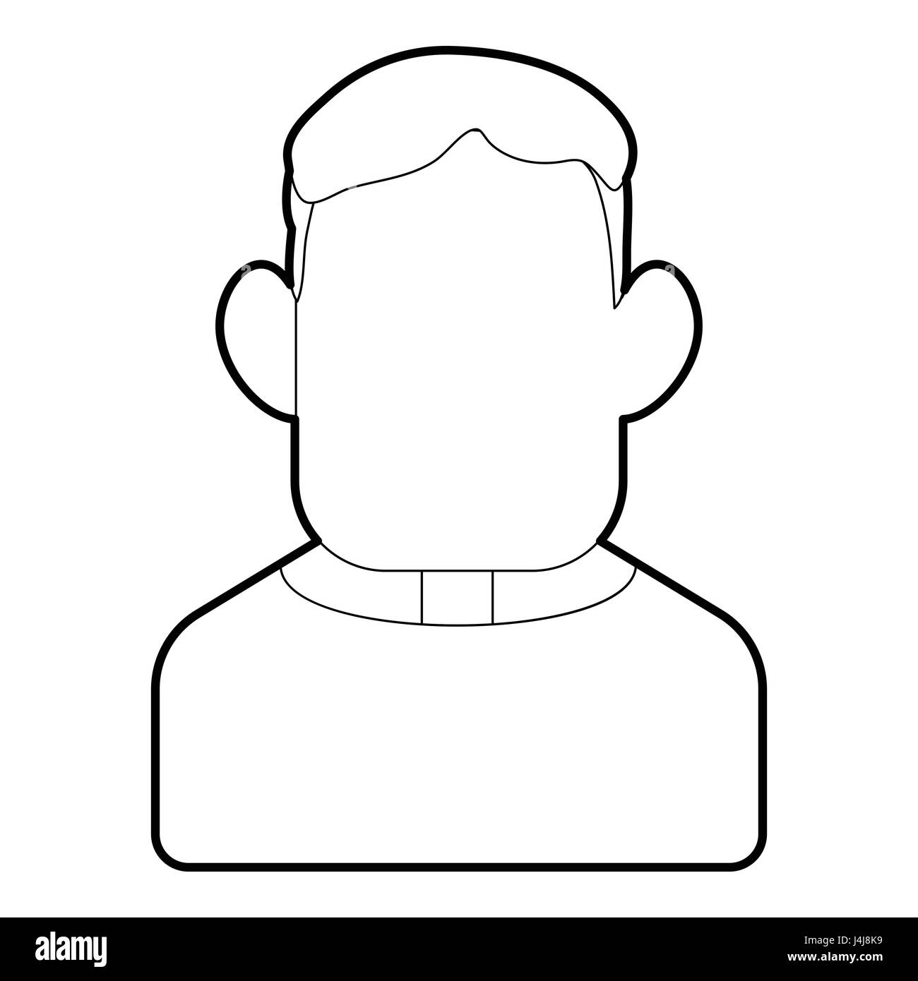 Icône style du contour, prêtre Illustration de Vecteur